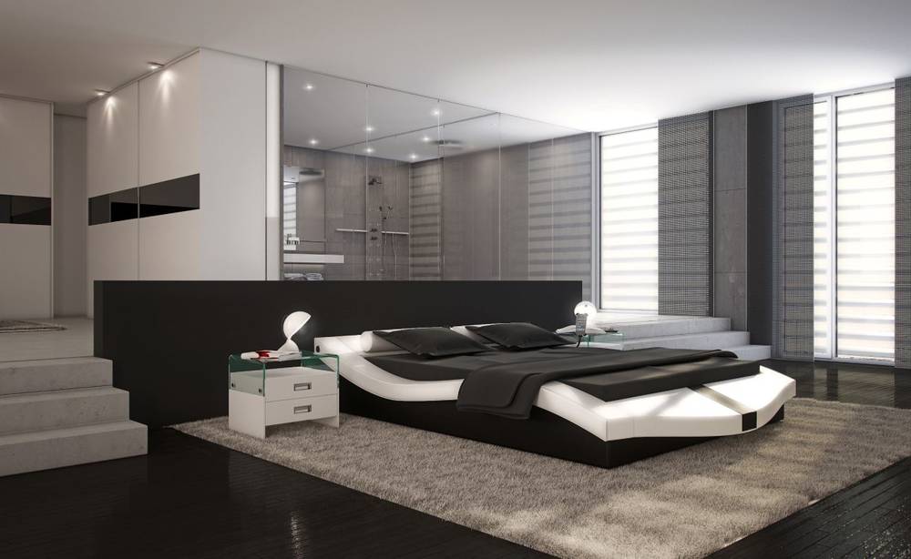 Marini doppelbett kunstlederbett designer bett schlafzimmer ...