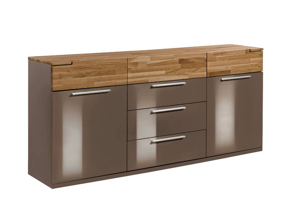 ARTEM feel Sideboard 2 Türen und 6 Schubkästen cubanit/Eiche