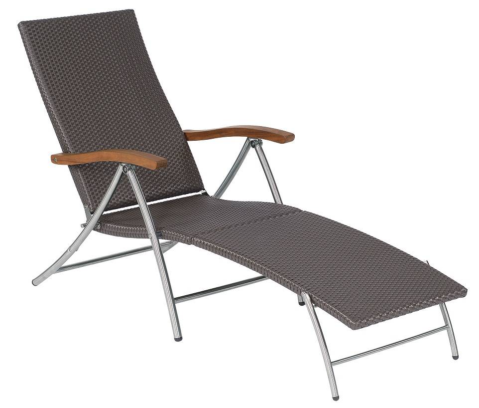 HAWAII Deckchair Garten Edelstahl/Geflecht anthrazit