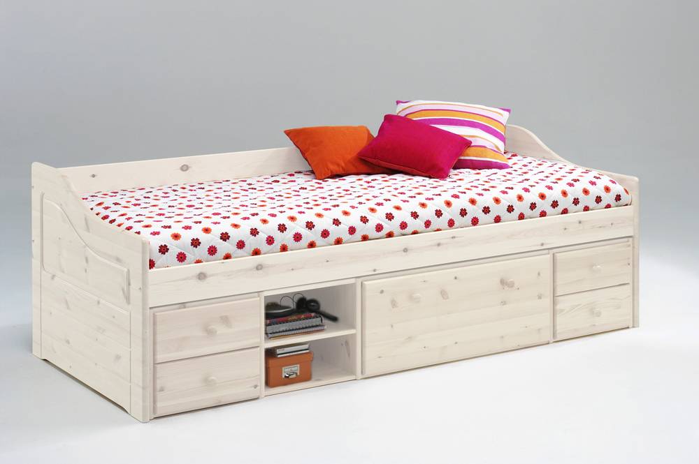 Melanie massivholzbett einzelbett bett jugendbett kiefer massiv ...