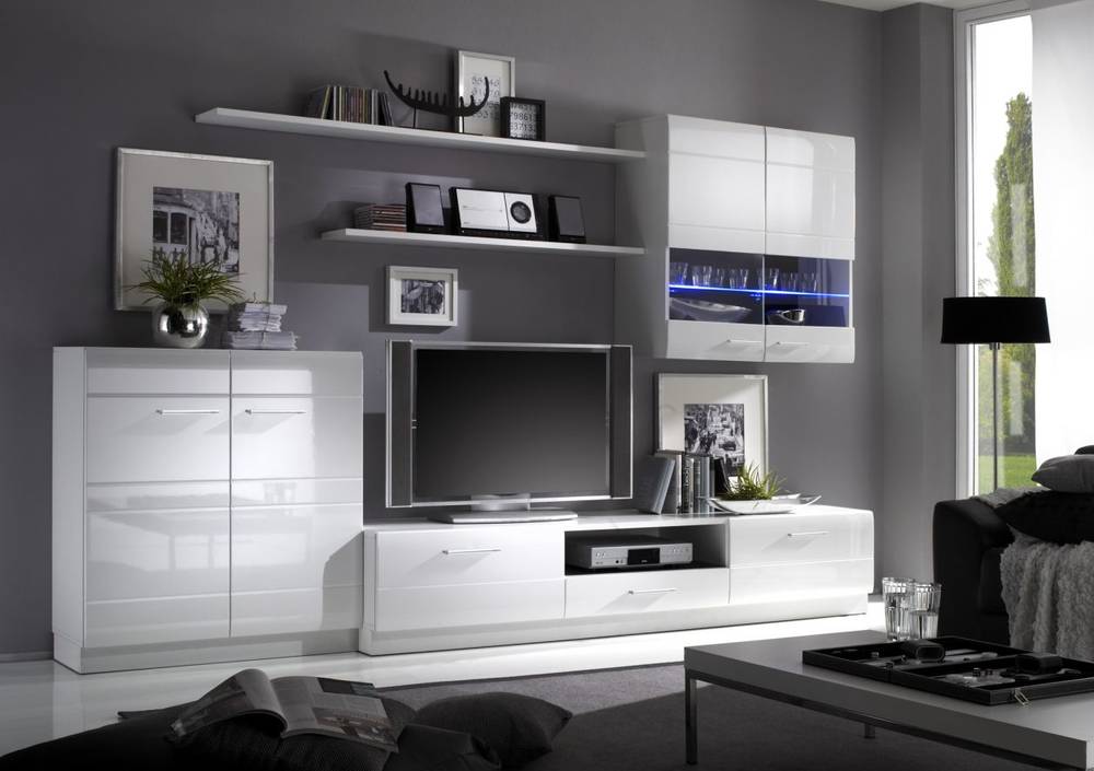 Ikea Wohnwand Weiß Hochglanz ~ Raum und Möbeldesign ...