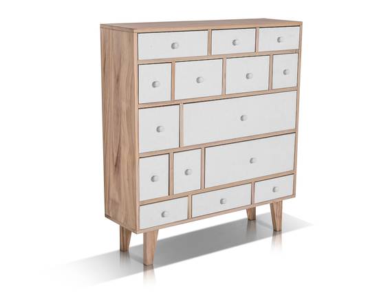 Florenz vi kommode weiÃ/rahmen natur Design couchtisch wohnzimmer hochglanz cube florenz
