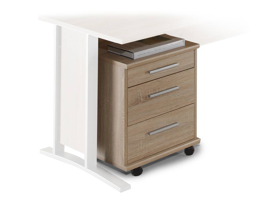 Rollcontainer Office Line Eiche Sonoma DETAILIMAGE 1 : Sonoma Eiche Rollcontainer Sonoma Eiche Rollcontainer : Rollcontainer Office Line Eiche Sonoma DETAILIMAGE 1
