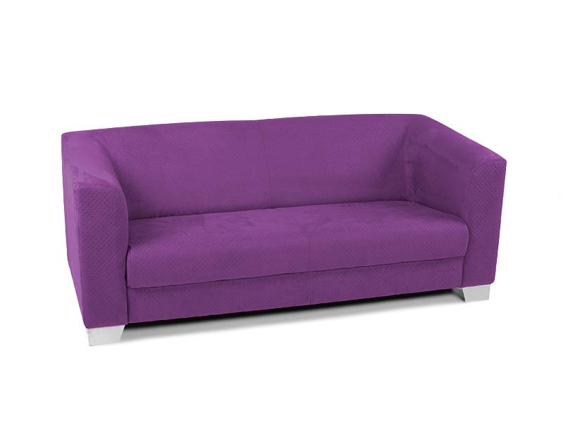 Chicago sofa couch 2 sitzer lila purple bunte stoff stoffcouch 1 ...