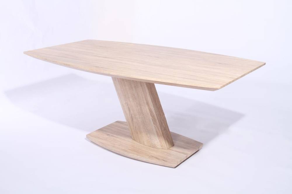 Jim tisch esstisch 180x108 cm säulentisch schiffsform eiche sonoma ...