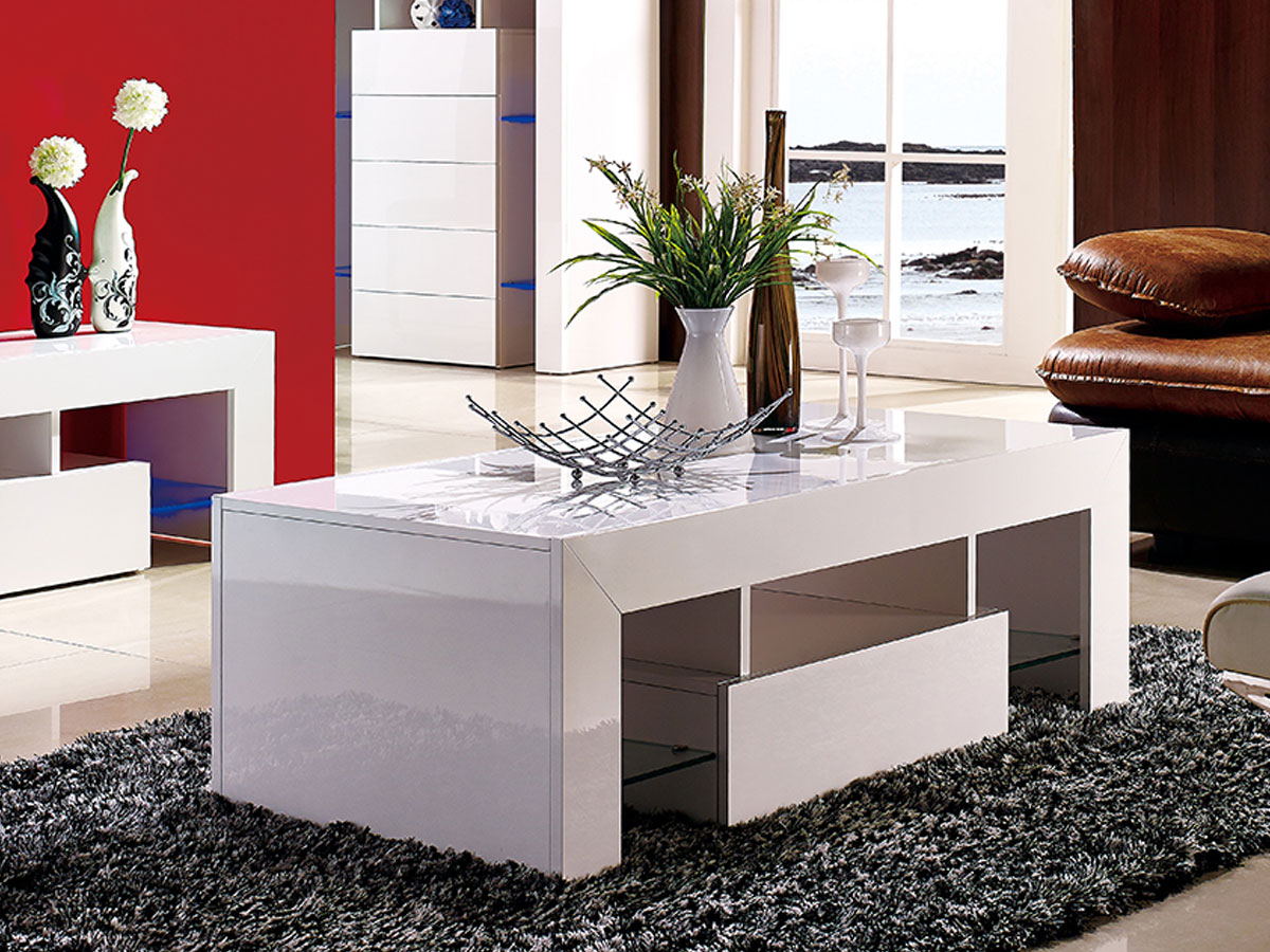 Romantic couchtisch weiss hochglanz 349 € b2b trade