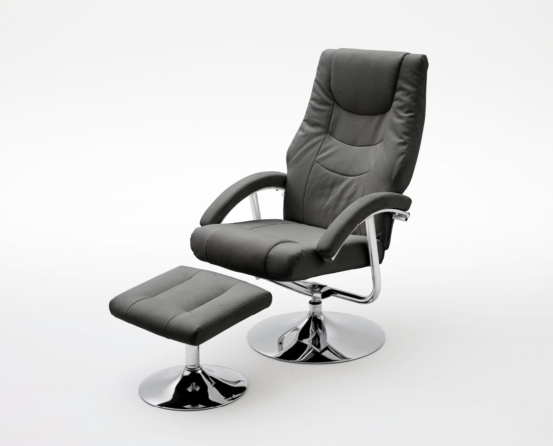 FLANDRE Relaxsessel / Sessel mit Hocker Produktbild