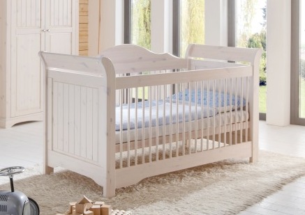 Vorschaubild von LOTTA Babybett Kiefer weiß Vorschaubild von LOTTA Babybett Kiefer weiß