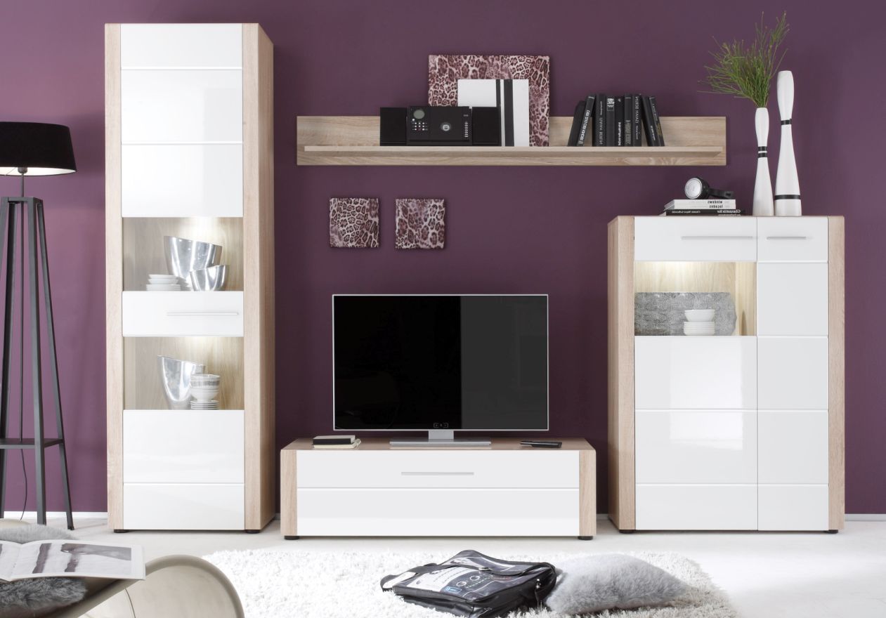 Roller anbauwand hochglanz weià – sehremini