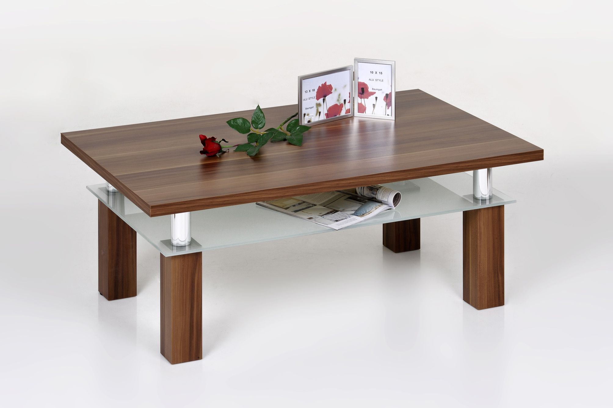 1x Couchtisch Gunnar Farbe Nussbaum Dekor 1 Ablageboden 1x Couchtisch Gunnar Farbe Nussbaum Dekor 1 Ablageboden