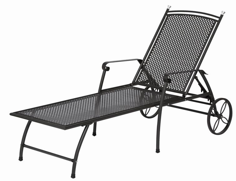 Siena Garden Gartenrollliege Rexia Stahl / Streckmetall grau Produktbild