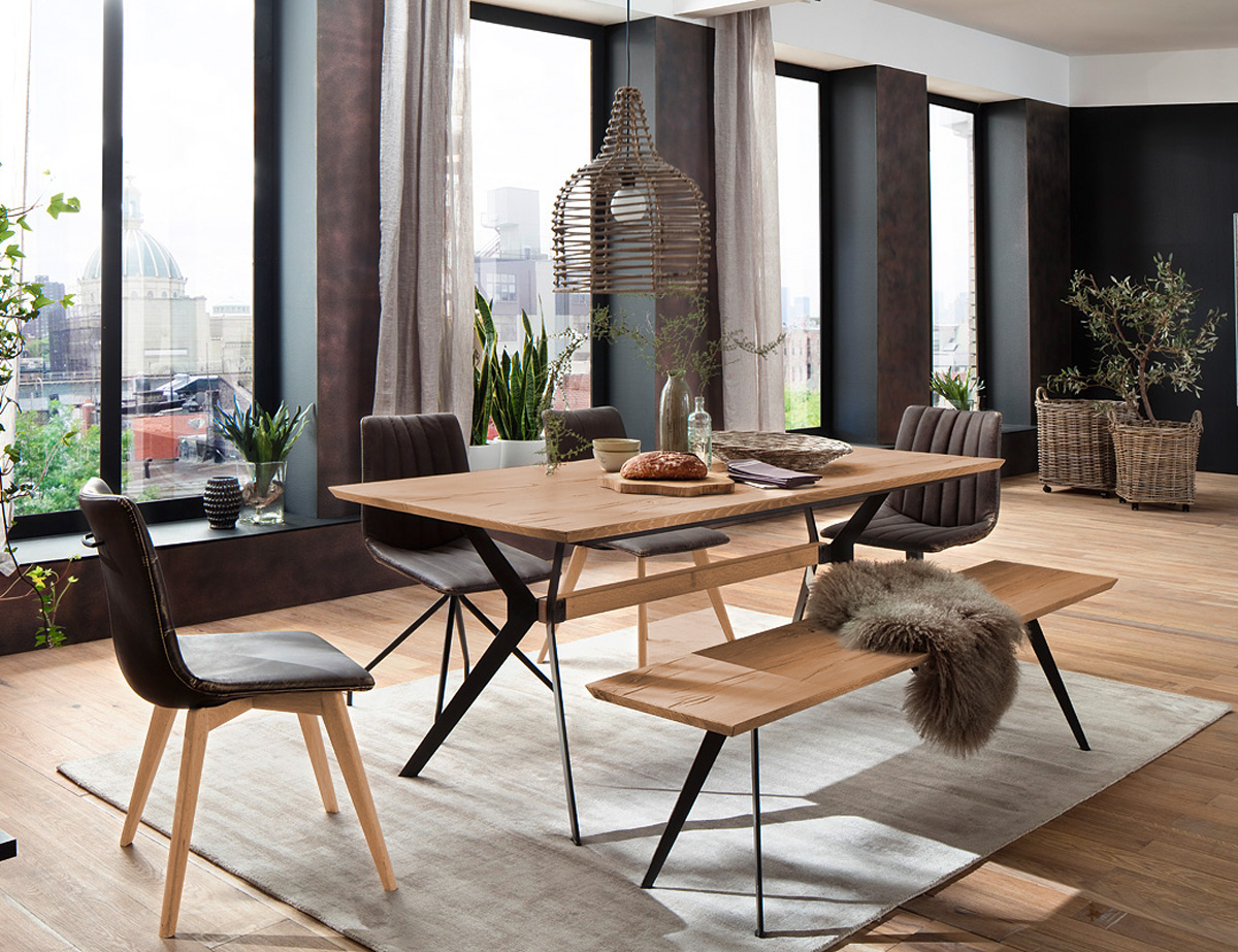 KIKI Esstisch Massivholz 180 x 90 cm Wildeiche KIKI Esstisch Massivholz 180 x 90 cm Wildeiche
