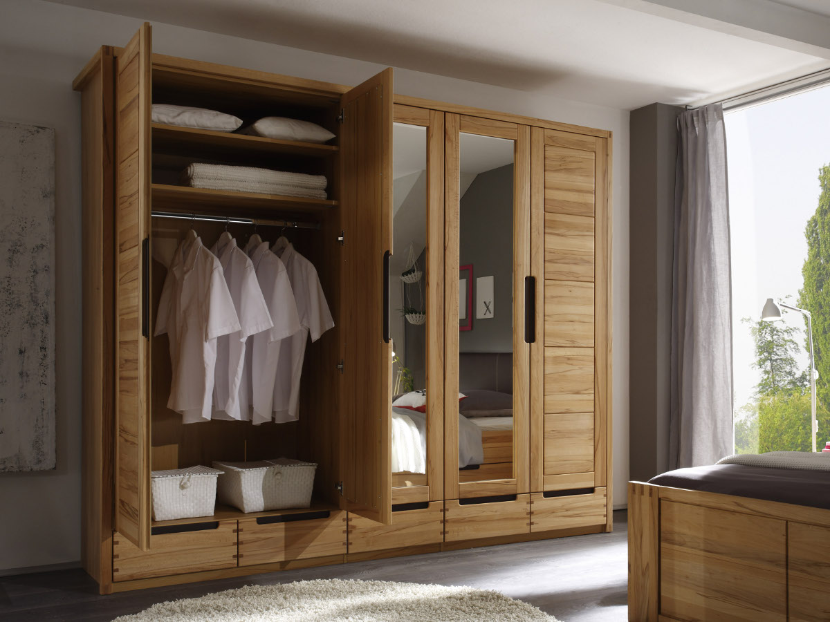Schlafzimmer schrank massiv: cm kleiderschrank eiche massiv ...