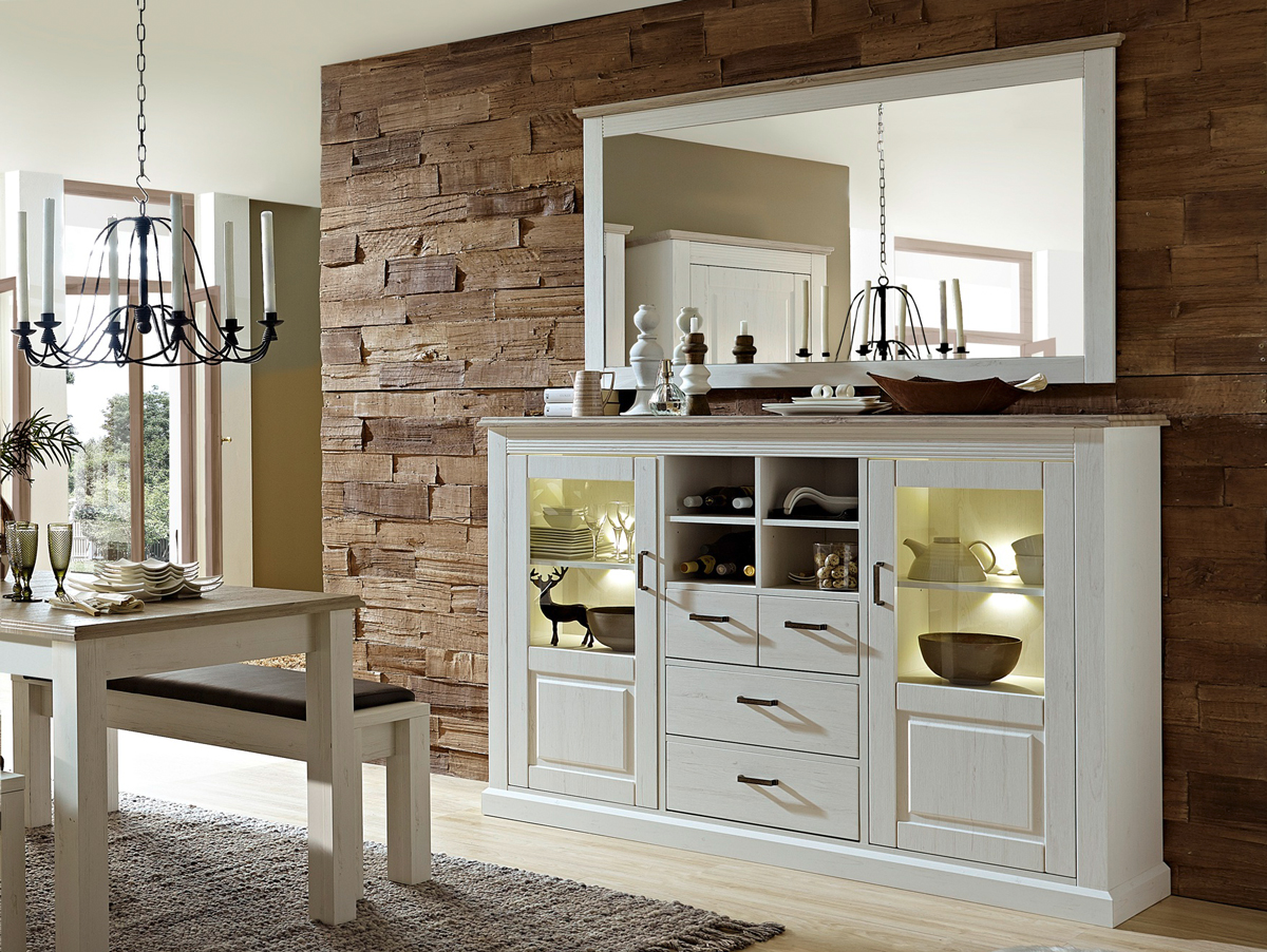 Luisa highboard pinie hell/taupe