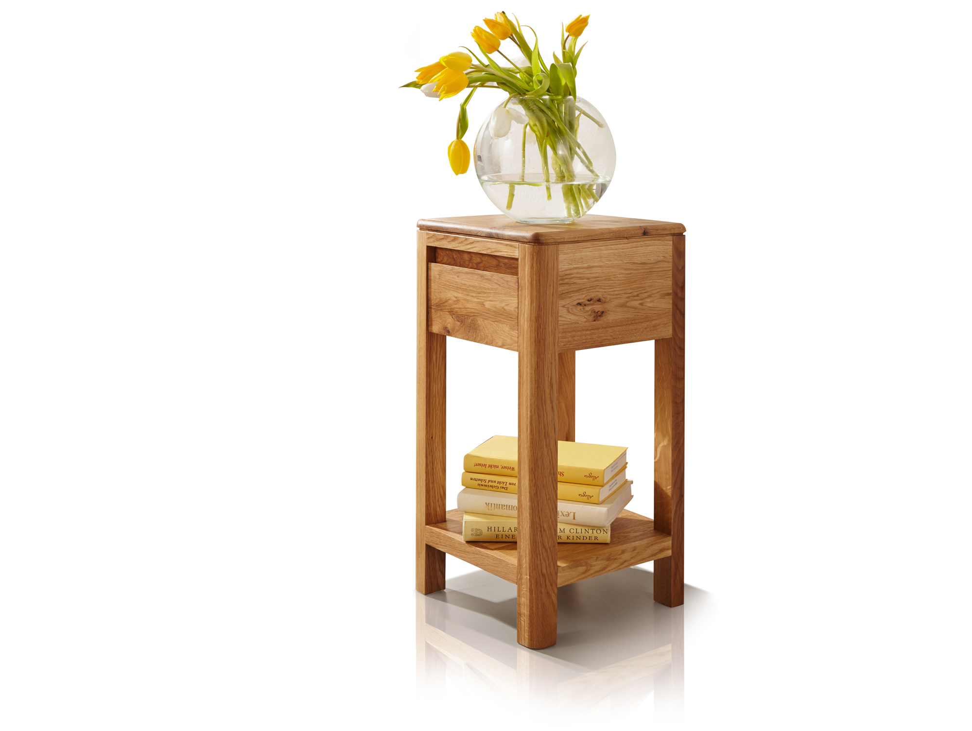 Verona blumensäule wildeiche massiv geölt 60 cm