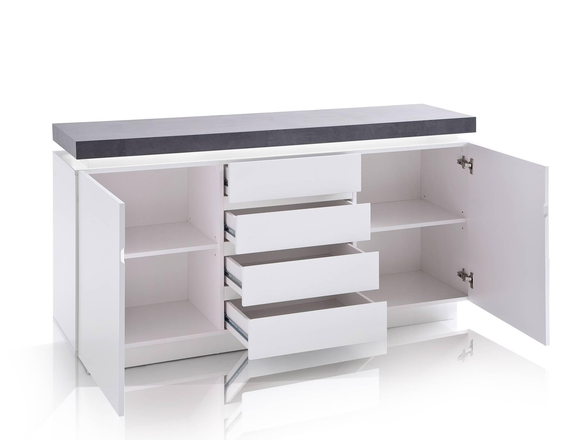 Amelie sideboard weiÃ/beton