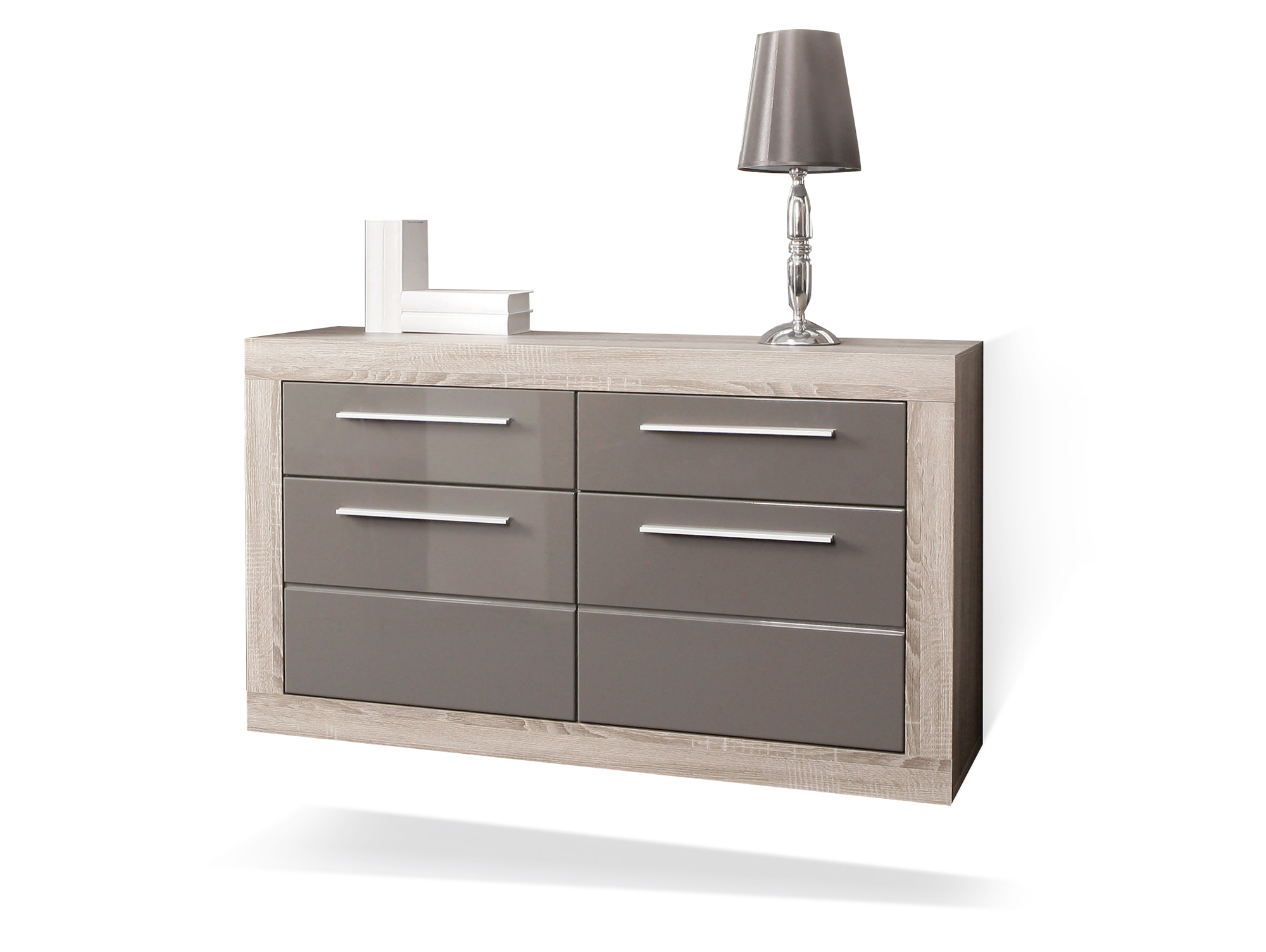 AMBERG Schuhschrank Eiche Sonoma graugrau Hochglanz : Eiche Sonoma Schuhschrank Eiche Sonoma Schuhschrank : AMBERG Schuhschrank Eiche Sonoma graugrau Hochglanz