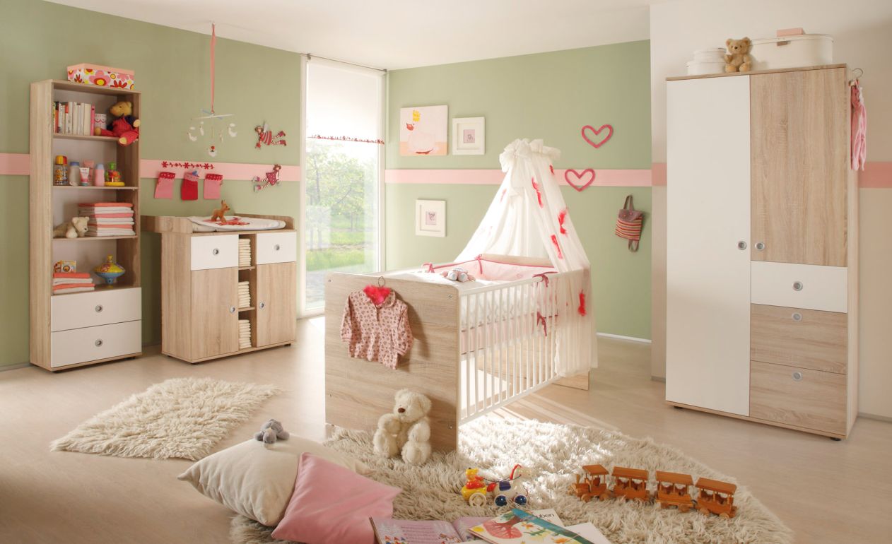 Tina kleiderschrank 2 türig sonoma eiche/weià Kleines kinderzimmer für 2