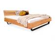 DAKONA Kufenbett mit Kopfteil, Material Massivholz