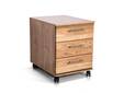 OFFICE FOUR Rollcontainer, Material Teilmassiv