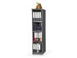 OFFICE OAK Regal V, Material Dekorspanplatte, graphitfarbig
