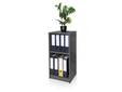 OFFICE OAK Regal, Material Dekorspanplatte, graphitfarbig