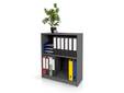 OFFICE OAK Regal II, Material Dekorspanplatte, graphitfarbig