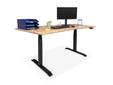 OFFICE OAK elektrisch höhenverstellbarer Schreibtisch 180x80 cm, Material Massivholz, Eiche geölt