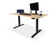 OFFICE OAK elektrisch höhenverstellbarer Schreibtisch 160x80 cm, Material Massivholz, Eiche geölt