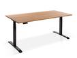 OFFICE ONE Massiv, elektrisch höhenverstellbarer Schreibtisch / Stehtisch, Material Massivholz