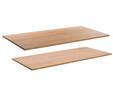 OFFICE ONE Schreibtischplatte, Material Massivholz