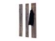 3er Set Garderobenleisten , Material Massivholz, Eiche Altholz