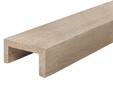 U-Balken / Zierbalken gebürstet, Eiche, Material Massivholz