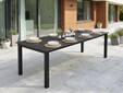 MONTARO XL Gartentisch ausziehbar, Material HPL / Metall, 210/300x100 cm