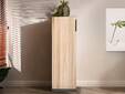 OFFICE OAK Aktenschrank II, Material teilmassiv, Eiche/graphitfarbig