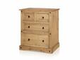 CORTON Kommode III 2+2 Schubkästen, Material Massivholz, Kiefer honigfarbig gewachst