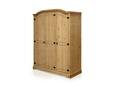 TURANO Kleiderschrank, Material Massivholz, Kiefer honigfarbig gewachst
