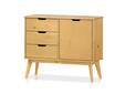 BARNY Kommode 1 Tür + 3 Schubkästen, Material Massivholz, Kiefer