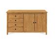 TOBINO Sideboard, Material Massivholz, Kiefer gewachst