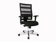 Drehstuhl X-PANDER, Material Stoff/Aluminium, schwarz