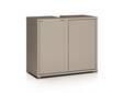 ADIAGO SPA Waschbeckenunterschrank, Material Dekorspanplatte, taupe