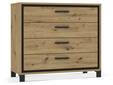 TEMMY Kommode, Material Spanplatte, Artisan Eiche Nachbildung