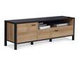 HAVANO TV-Board I, Material Dekorspanplatte, Riviera Eichefarbig/schwarz