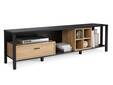 HAVANO TV-Board II, Material Dekorspanplatte, Riviera Eichefarbig/schwarz
