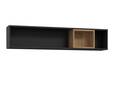 HAVANO Wandregal, Material Dekorspanplatte, Riviera Eichefarbig/schwarz