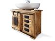 BRISTOL Waschbeckenunterschrank I, Material Massivholz, Mango rustikal