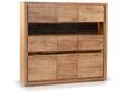 BATTURO Highboard III, Material Massivholz, Akazie lackiert