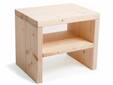 PUMBA Nachtkommode mit Ablage, Material Massivholz, Fichte massiv