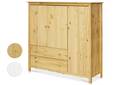 TOBINO Kleiderschrank/Wäscheschrank 3trg, Material Massivholz, Kiefer