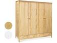 TOBINO Kleiderschrank 4trg, Material Massivholz, Kiefer